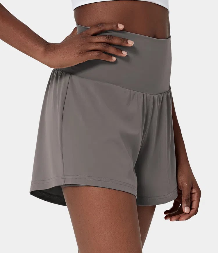 🔥2024 New Hot Sales🔥High Waisted 2-in-1 Yoga Shorts & Side Pockets-9