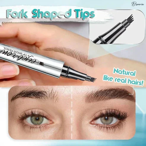 💥Limited Buy 1 Get 1 Free💥Waterproof 3D tattoo pencil with 4 fork tips for microblading-2