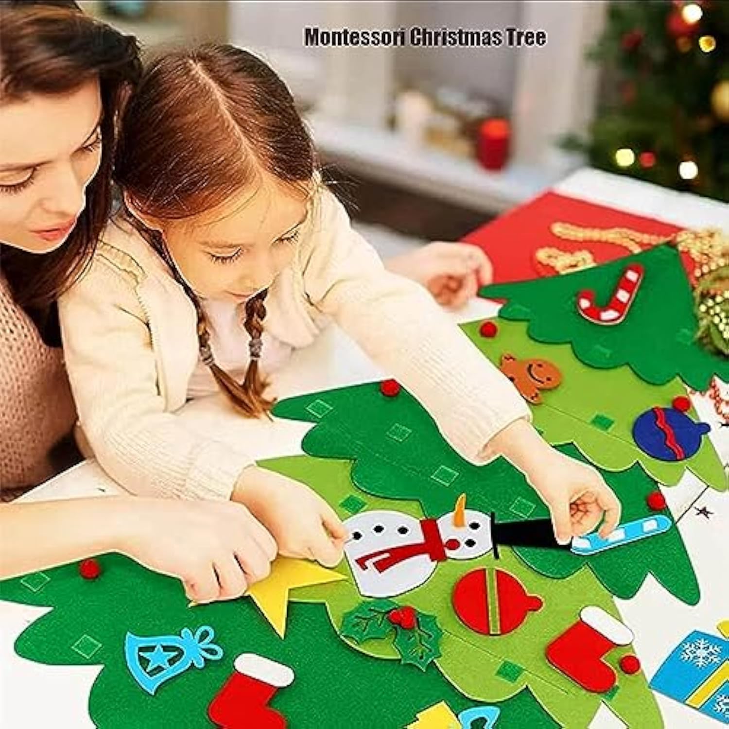 🥳49% OFF This Week Promotions🎉🎉Everized Interactive Felt Christmas Tree for Kids🎄-7