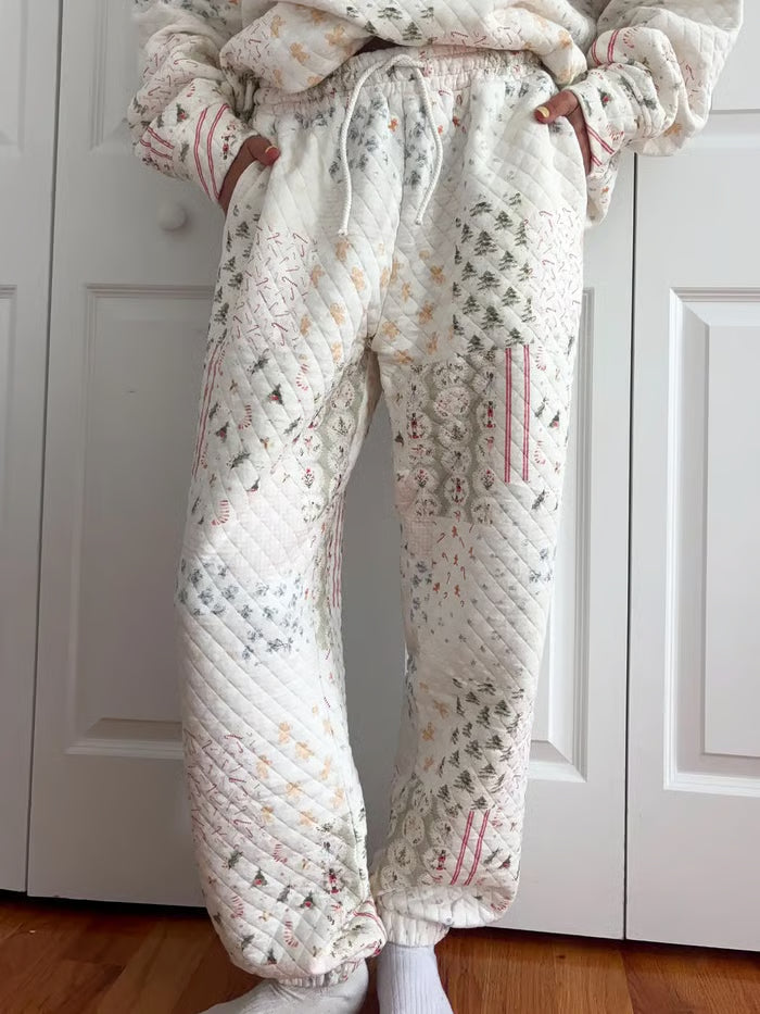 ❄️🧣Christmas Holiday Quilted Mockneck Sweatshirt Set(✨Same as in the video)-8