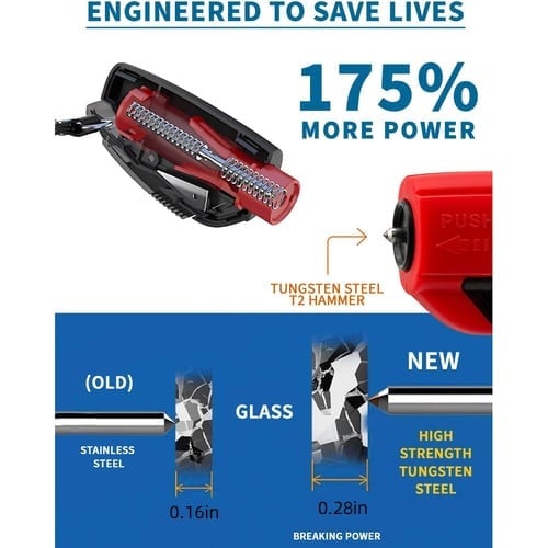 🔥Last Day Promotion 49% OFF🔥2-in-1 Emergency Window Breaker & Seatbelt Cutter-1