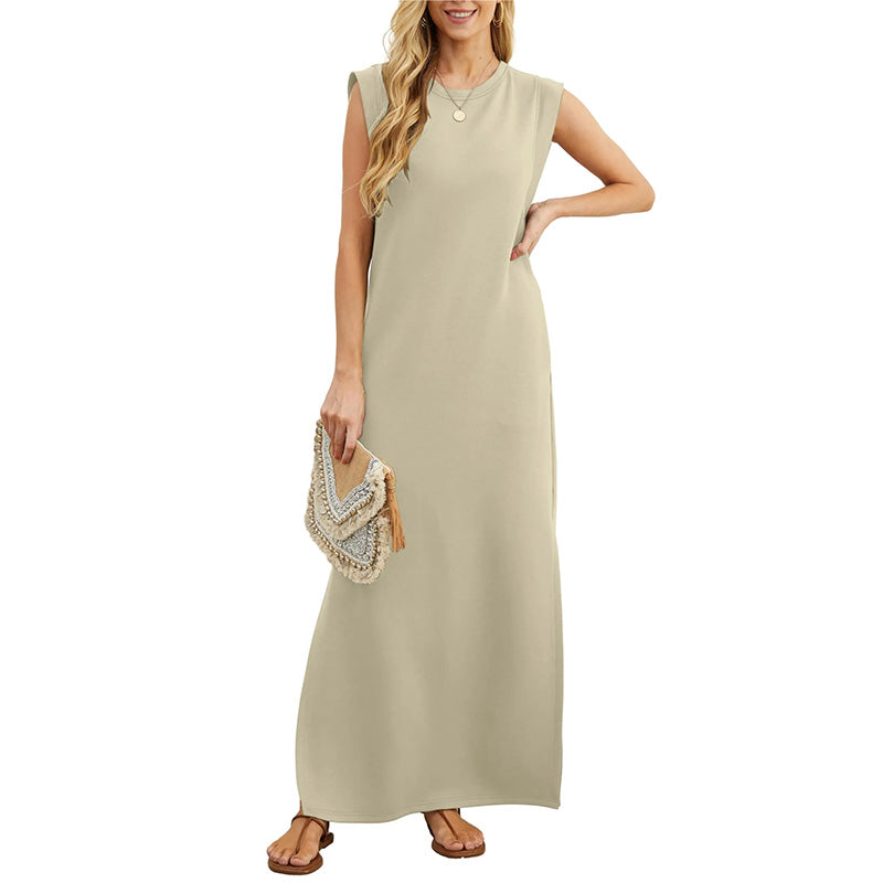 🎉Spring Hot Sale 49% OFF🌿Women Loose Split Wrinkle-Free Long Dress-3