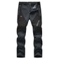 🏆LAST DAY SALE 50% OFF!!🔥Men's Waterproof Winter Trousers with Fleece Lining Cargo Pants-9