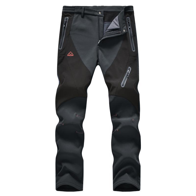 🏆LAST DAY SALE 50% OFF!!🔥Men's Waterproof Winter Trousers with Fleece Lining Cargo Pants-9