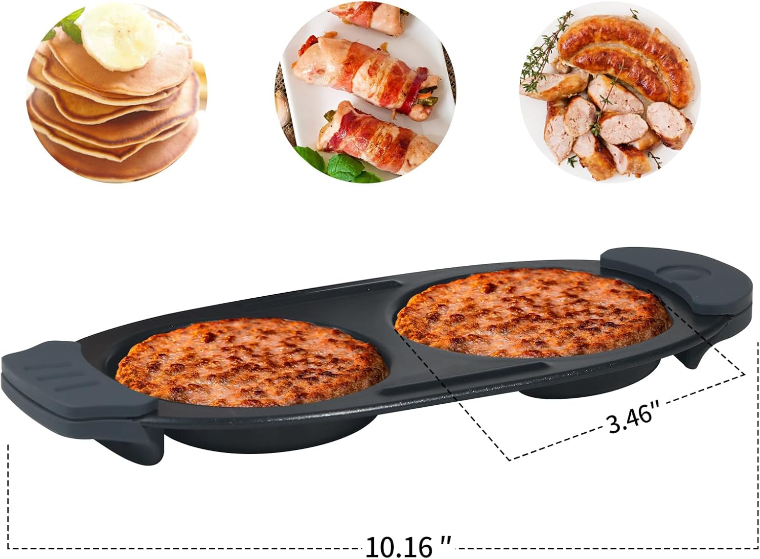 ✨️Quick-Heat Microwave Egg Cooker|Poacher|fryer-Multi-Use microwave egg maker for Breakfast Sandwiches-8