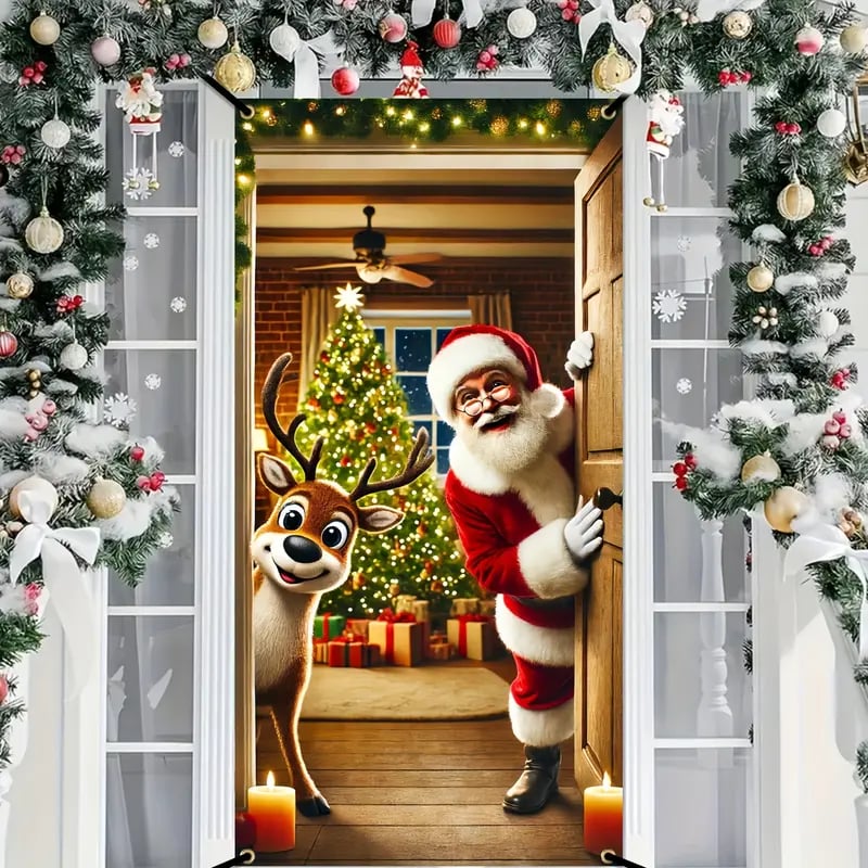🎅Hot Promotion 49% Off🎁Christmas Front Door Decoration-1