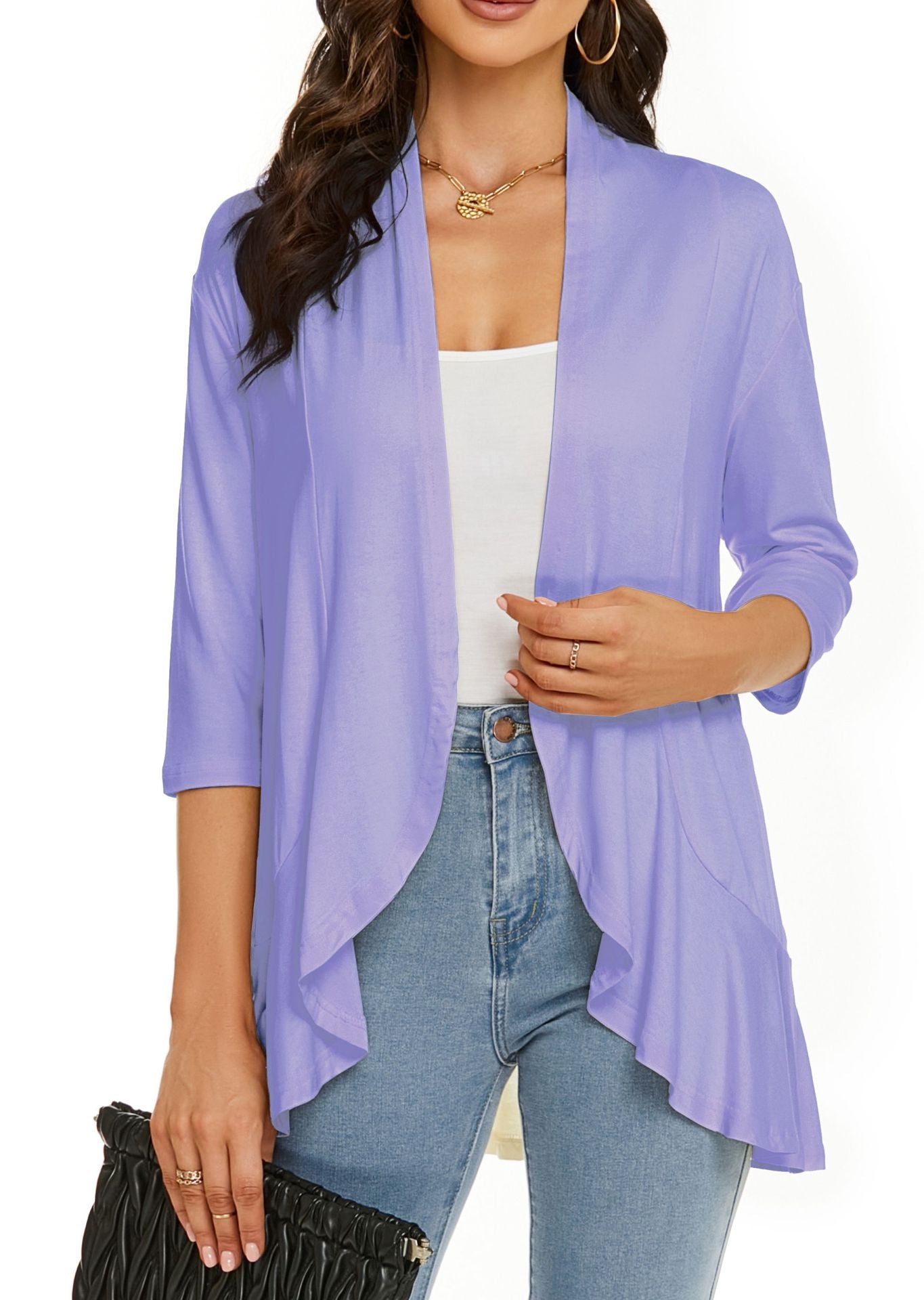 ⛱️LAST DAY HOT SALE 49% OFF - Women's Casual Lightweight Open Front Cardigans-14