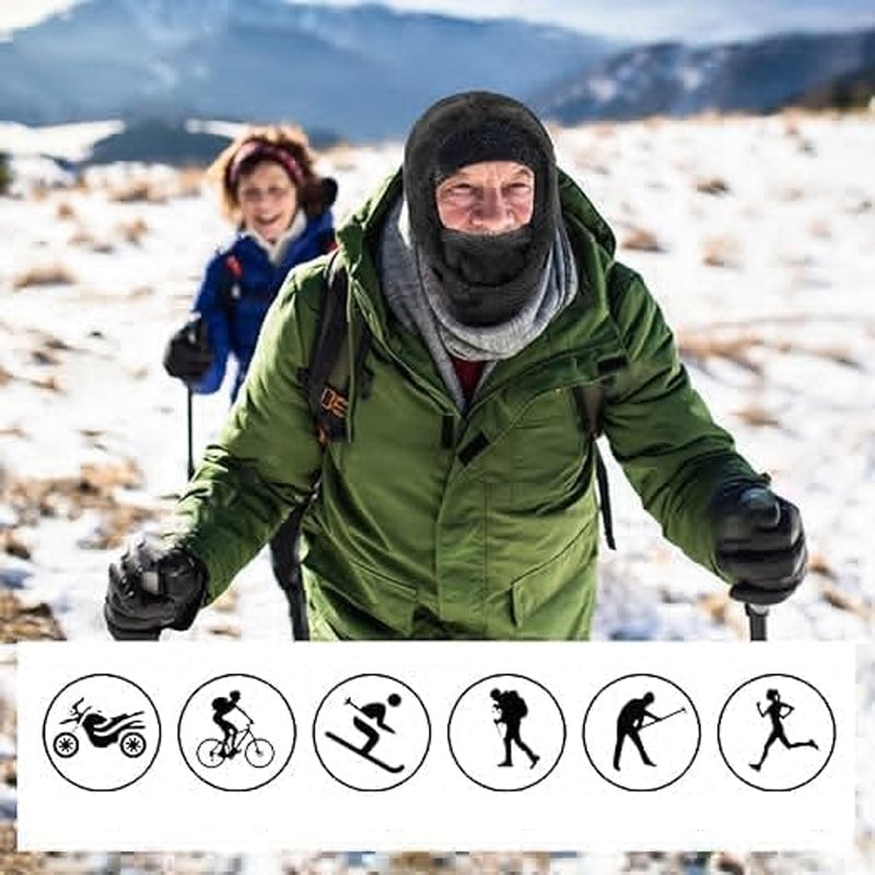 ❄️Hot Sale 49% Off🔥Winter Outdoor Sherpa Hooded Sports Windproof Mask🎁The Best Christmas Gift🎄-8