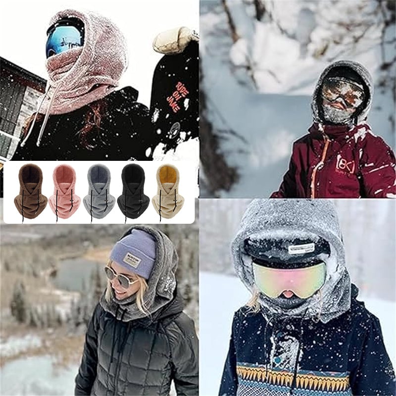 ❄️Hot Sale 49% Off🔥Winter Outdoor Sherpa Hooded Sports Windproof Mask🎁The Best Christmas Gift🎄-1