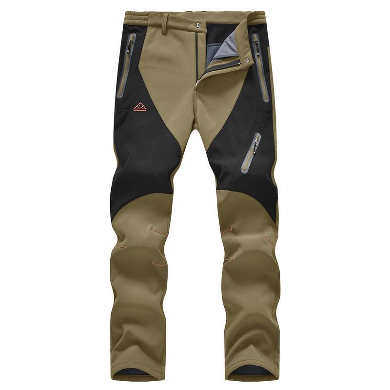 🏆LAST DAY SALE 50% OFF!!🔥Men's Waterproof Winter Trousers with Fleece Lining Cargo Pants-10