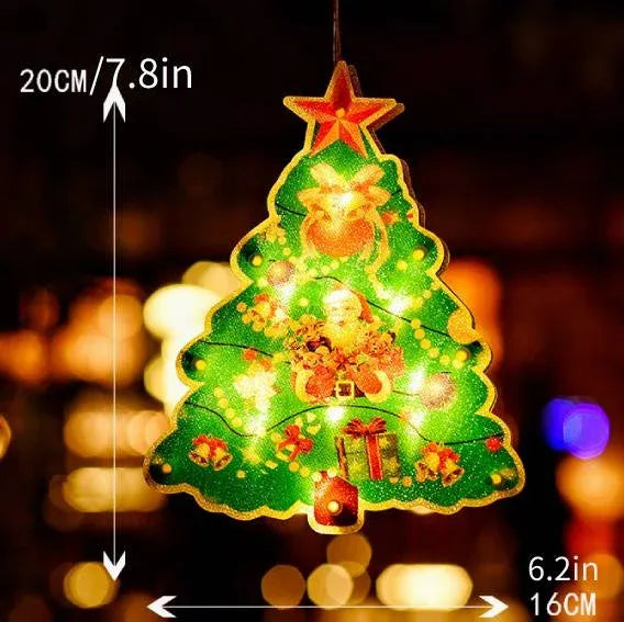 ⏳Time-limited Special Price ￡6.99!!🎄Christmas Window Hanging Lights🎁BUY 2 GET 1 FREE-10