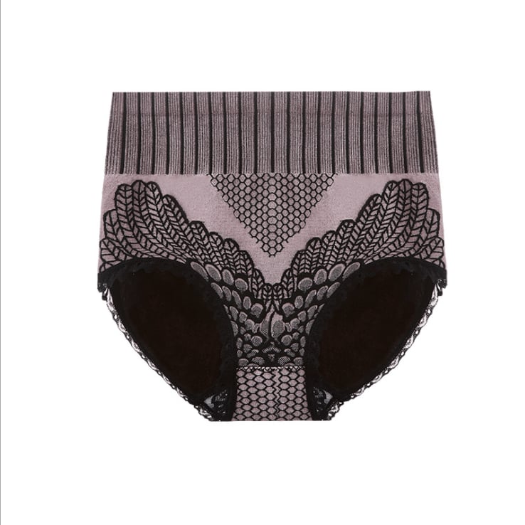 💛💃Pay 1 Get 2 Packs Free💛💃Women's Lace Panties High Waist Graphene Cotton Underwear-10