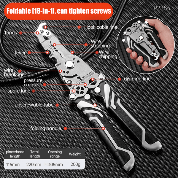 🔥NEW YEAR 2025 SALE 50% OFF✨️Multifunctional Wire Cutter and Stripping Tool-1