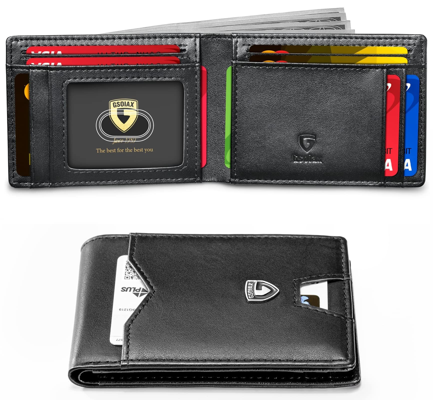 🔥BUY 1 GET 1 FREE🔥GSOIAX Mens Slim Wallet Rfid Blocking 2-8