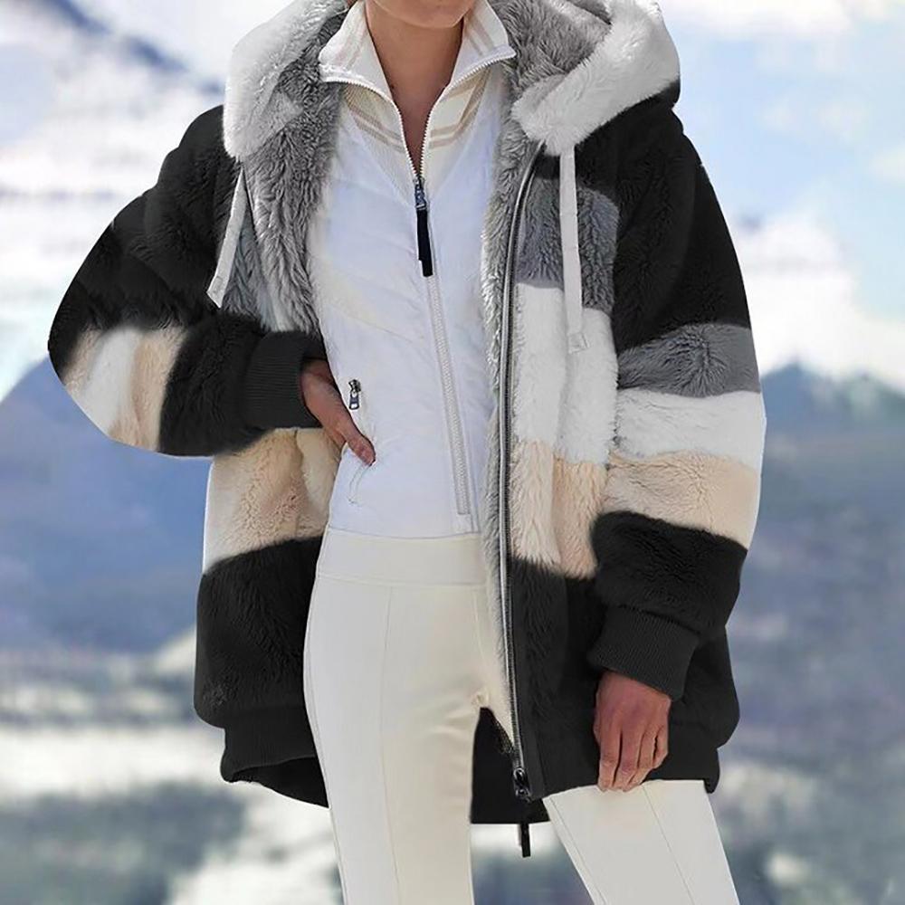🔥Early Winter Sale-49% Off🎅Contrasting Padded Coat🐑-6