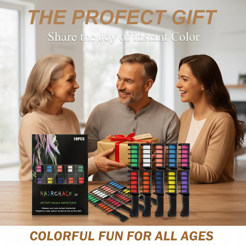 🎁Limited Time Discount🔥Festive Fun Hair Chalk Combs-5