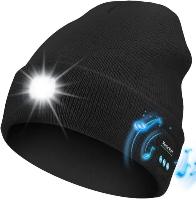 💥This Week's Special Sale🎁— Gift Bluetooth Beanie with LED Headlight and Removable Speakers❄️-8