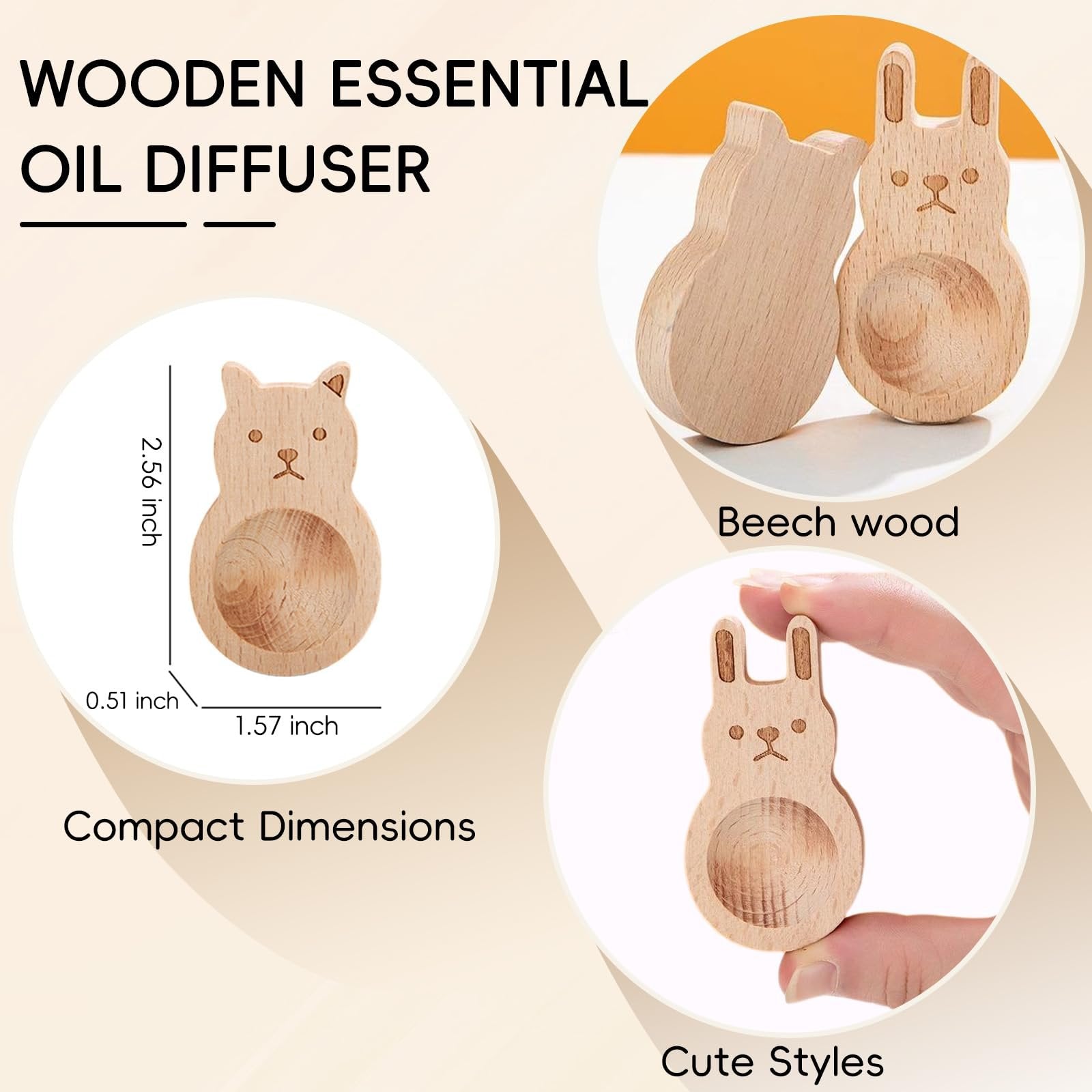 🧸Last Day Promotion 49% OFF🧸Cutesy Wood Diffuser-3