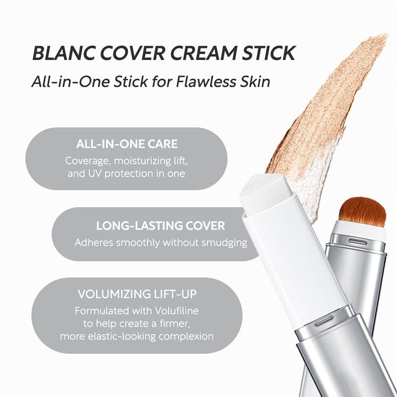 💜Last Day 49% OFF🎉Meet the  Blanc Cover Stick V — Your All-in-One Beauty Essential!-9