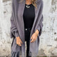 🔥Limited Time 49% Off 🔥Women's Long Sleeve Casual Tassel Shawl Coat