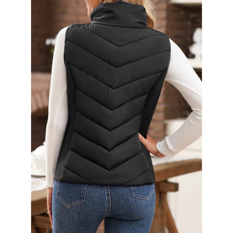 ✨️Cozy Without Bulk: Puffer Vest Women Sleeveless Zip Up Outerwear-6