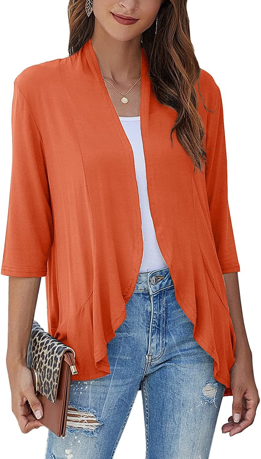 ⛱️LAST DAY HOT SALE 49% OFF - Women's Casual Lightweight Open Front Cardigans-8