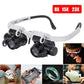 🎁👓8X 15x 23x Head Wearing Magnifying Glass with LED Light Headband-1