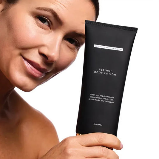 🔥LETZTER TAG DES SALE: €13.99+ KÖRPERBÜRSTE🎁 Retinol-Körperlotion 6 oz mit Sheabutter und Ceramiden Hautpflege Feuchtigkeitsspendend