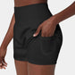 🔥2024 New Hot Sales🔥High Waisted 2-in-1 Yoga Shorts & Side Pockets-1