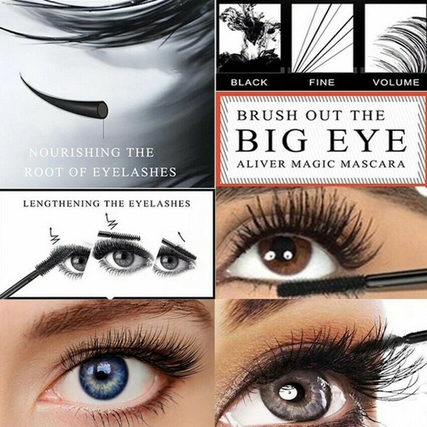 🎁Limited Sale - BUY 1 GET 1 FREE🎁Waterproof Silk Fibre Thick Lengthening Mascara-5
