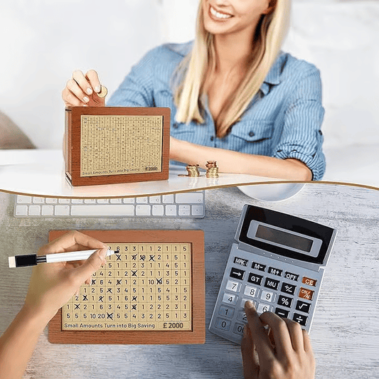 🔥NEUJAHRSANGEBOT £12.99!!💰Cash Vault Holzspardose💥