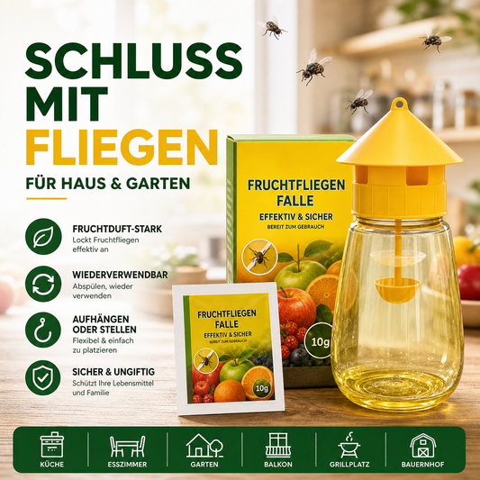 🔥 Hängende Fliegenfalle für drinnen und draußen