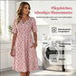 🎉2026er Neuheit – 50% Rabatt nur für kurze Zeit!👗Lässiges V-Ausschnitt-Kleid für Damen mit Print & Taschen