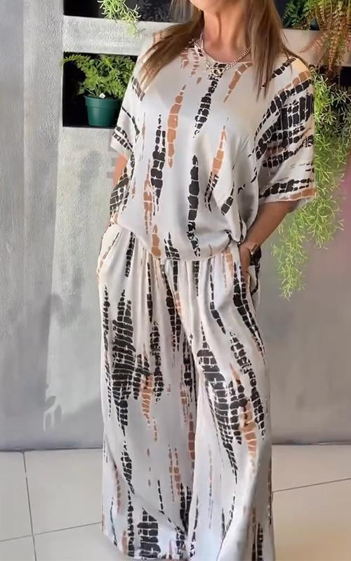 🔥 Buy 2 get free shipping🔥  Satin two-piece set with neckline at the tip ✨-2