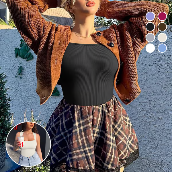 🔥Last Day Promotion 49% OFF - Sleeveless Tummy Control Tank Tops Bodysuits🎉-2