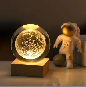 🔥🎲Your Christmas gift Get 49% Off Today🔥Luminous Planet Crystal Ball with Wooden Base-8