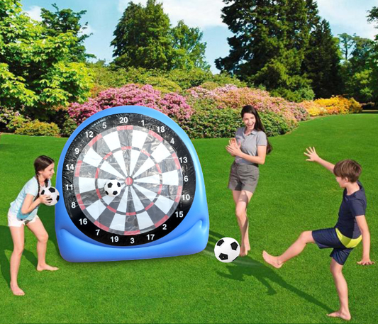 🎁LETZTER TAG DES AUSVERKAUFS 50 % RABATT🎁Aufblasbare Fußball-Dartscheibe, riesige Fußball-Dartscheibe, kommt mit 2 Fußbällen und Luftpumpe, lässt sich in 3 Minuten installieren, ideal für große Gartenspiele.