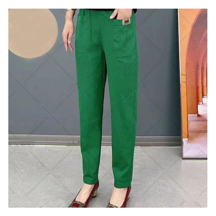✨️☁️LAST DAY SALE 49% OFF✨️☁️Women's Elastic Waist Cotton Pants-9