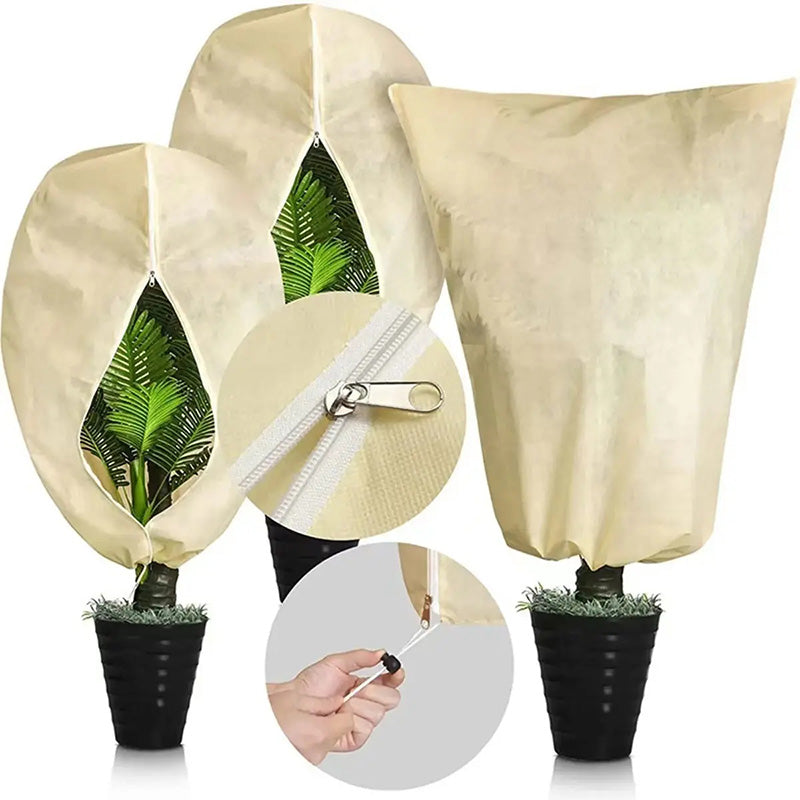 🎅Early Xmas Sales - 50% OFF🎄Plant Thickened Drawstring Bag Freeze Protection Covers-2