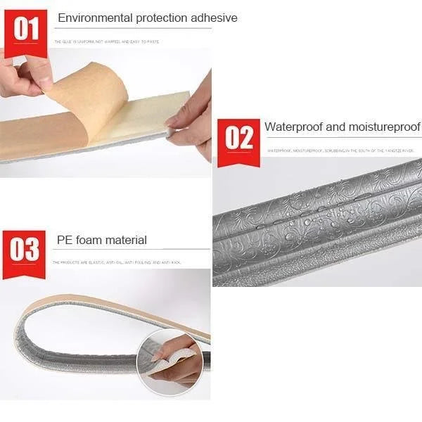 3D Wall Edging-Self-Adhesive Environmental Protection 3D Wall Edging Strip-5