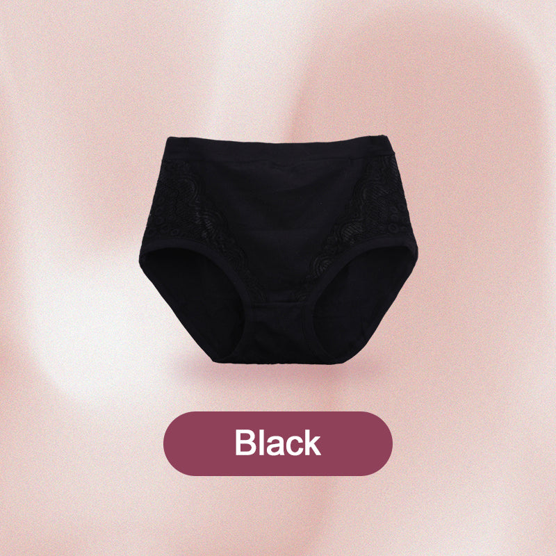 🌸Limited Buy 2 Get 1 Free✨️Plus Size High Waist Leak Proof Cotton Panties-9