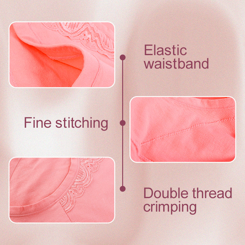 🌸Limited Buy 2 Get 1 Free✨️Plus Size High Waist Leak Proof Cotton Panties-7