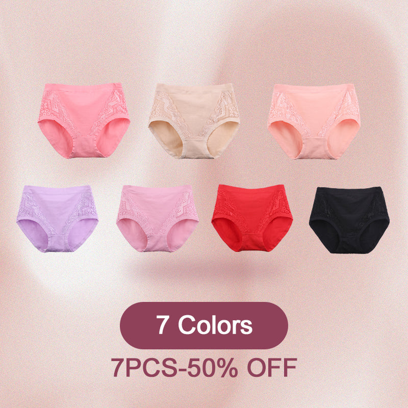 🌸Limited Buy 2 Get 1 Free✨️Plus Size High Waist Leak Proof Cotton Panties-15