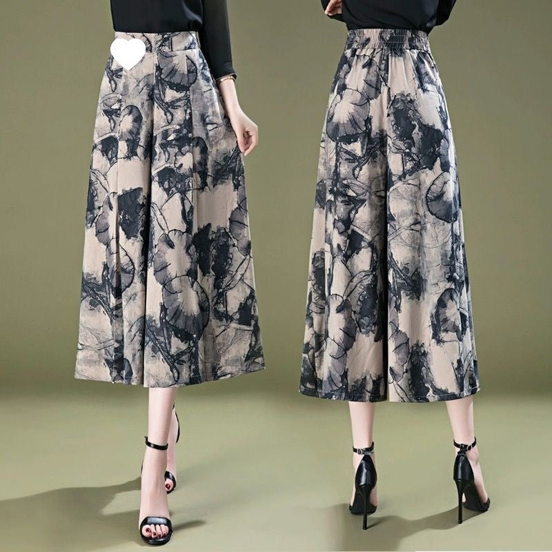 Women’s  Elegant Chiffon Wide Leg Culottes（50% OFF）-1
