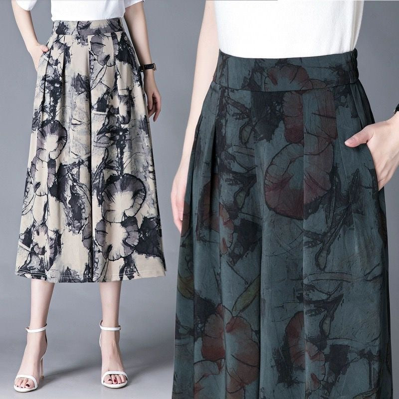 Women’s  Elegant Chiffon Wide Leg Culottes（50% OFF）-3