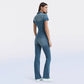 Skinny Bootcut Denim Jumpsuit-2
