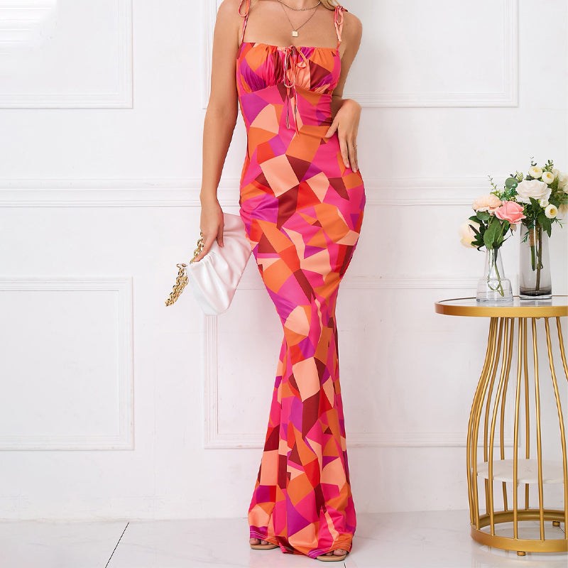 🌸Summer Hot Sale 49% OFF🌸Fishtail Hem Floral Print Dresses👗-8