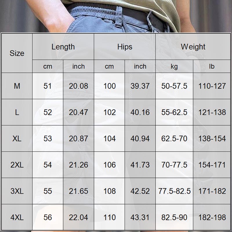 Men’s Casual Outdoor Hiking Cargo Shorts-8