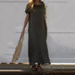 💃Women’s Cowl Neck Cotton and Linen Casual Dress-1