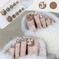 🔥Hot Sale 50% OFF 🔥Delicate Glitter False Toe Nails Kit-4